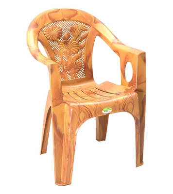 Buy Supreme Chair with Arm Flower Sandal Wood TEL Online at Best Price