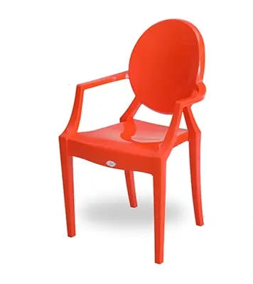 Buy Stylee Moon Back Arm Chair Orange Online