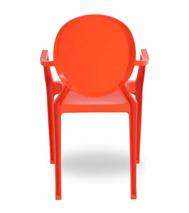 Buy Stylee Moon Back Arm Chair Orange Online