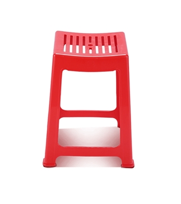 Timber Stool High Red