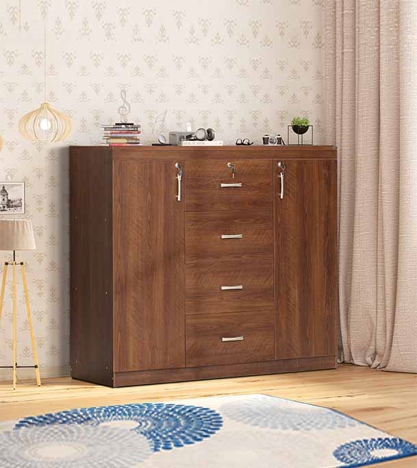 Buy Regal Marina Laminated Board Wardrobe Antique Online