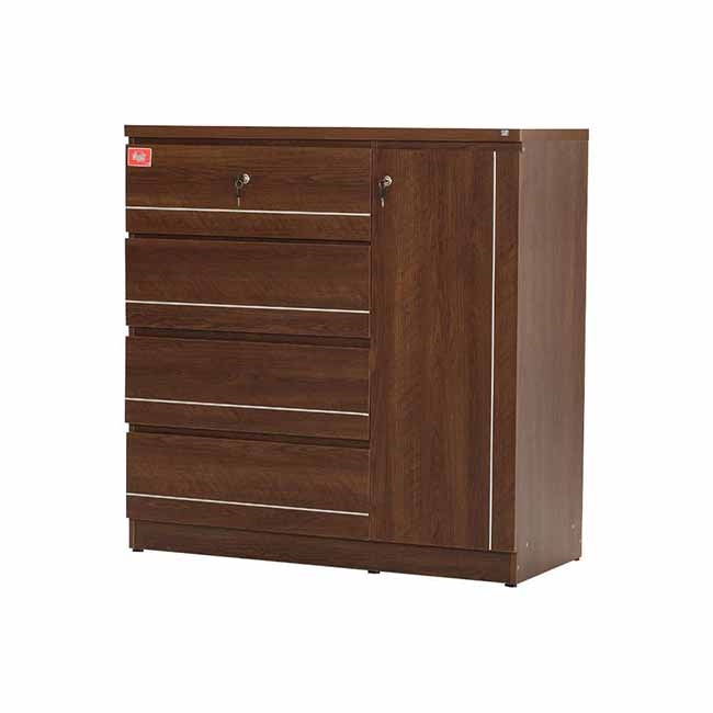 Buy Regal Claire Laminated Board Wardrobe Antique Online