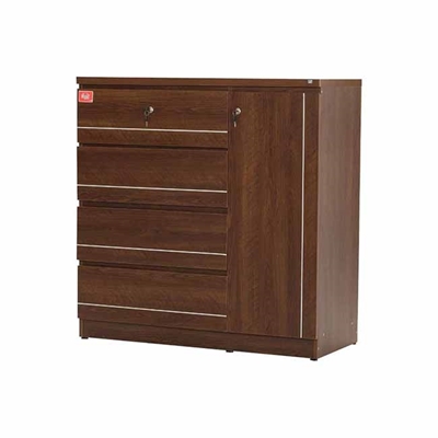 Buy Regal Claire Laminated Board Wardrobe Antique Online