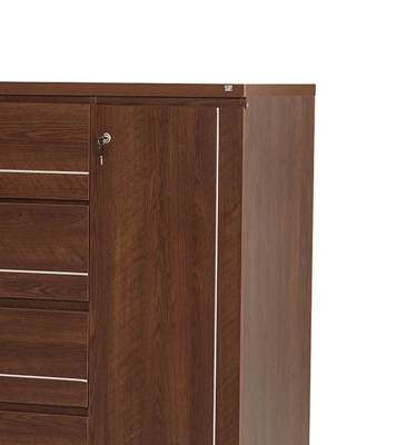 Buy Regal Claire Laminated Board Wardrobe Antique Online