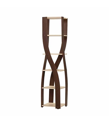 Buy Regal Marina Laminated Board High Corner Showcase Antique Online