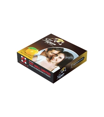 Buy Tiger Condoms Super Dotted Orange Online at Best Price
