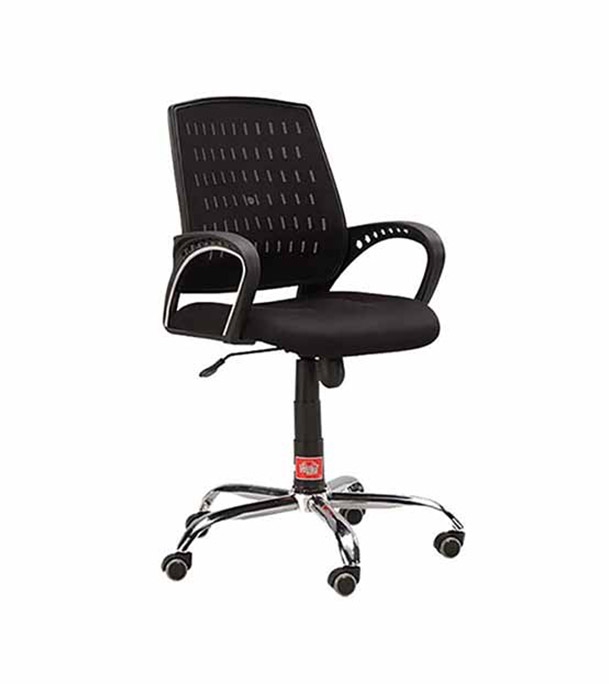 Buy Regal Metal Swivel Chair Black Online