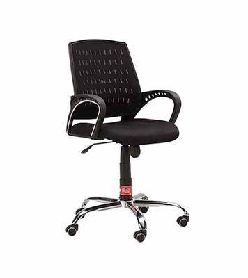 Buy Regal Metal Swivel Chair Black Online