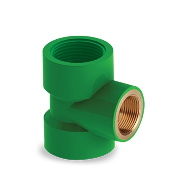 Buy RFL PVC Thread R-Brass Tee 3/4"x1/2" Green Online