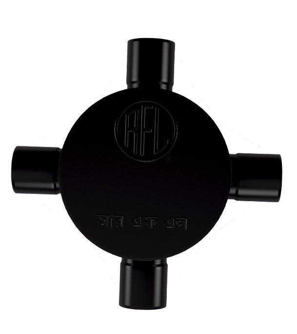 Buy Vigo Electric Circular Box 3/4" Big 4 MO Black Online at Best Price