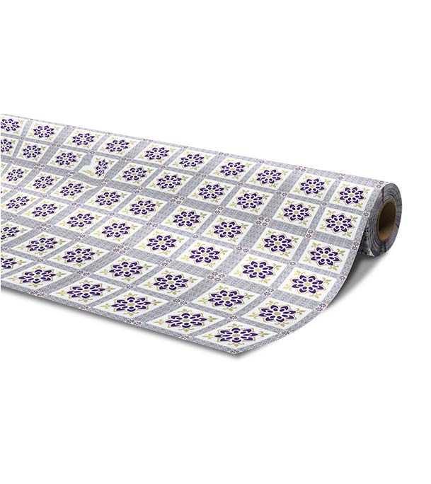 Buy Laurel Floor Mat Net Flower Violet 80 X 30 X 0.35 Online at Best Price