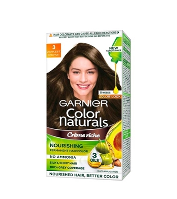 Buy Garnier Color Naturals No.3(D. Brown) 70ml+60gm Online 