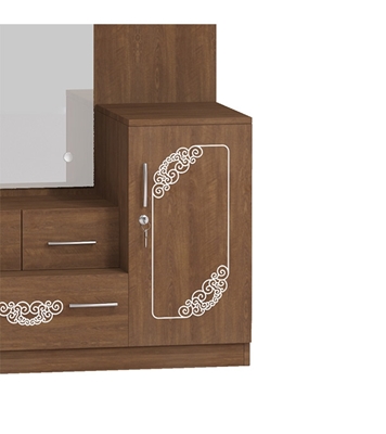 Buy Regal Charly Laminated Board Dressing Table Online at Best Price