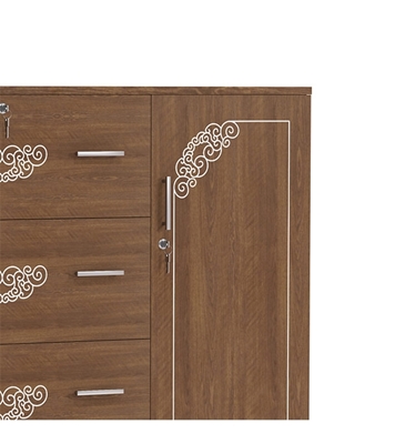 Buy Regal Charly Laminated Board Wardrobe Online at Best Price