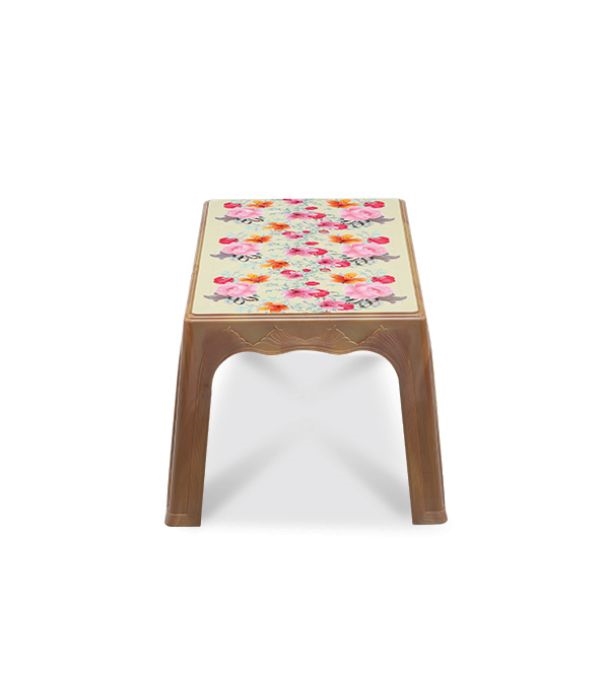 Picture of Center Table Printed Garden Sandal Wood