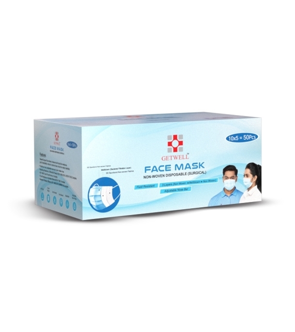 Picture of GETWELL Face Mask (Non-Woven) 50Pcs