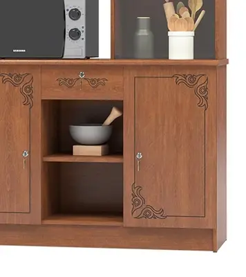 Buy Regal Rosa Laminated Board Dinner Wagon Antique Online