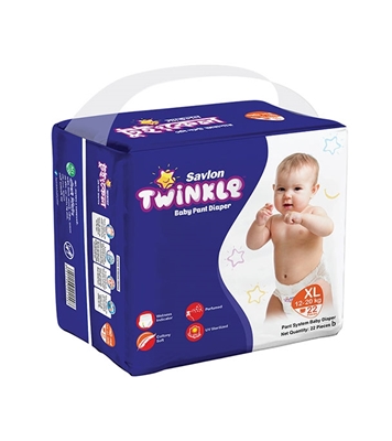 Buy Savlon Twinkle Baby Pant Diaper XL 22(12 to 20kg) Online