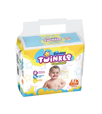 Buy Savlon Twinkle Baby Belt Diaper XL 24 (11 to 25kg) Online 