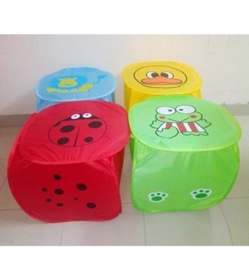 Buy Colorful Laundry Cloth Basket Folding Breathable Washable Clothes Hamper Online