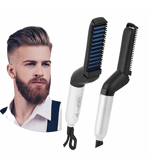 Buy Modelling Comb Men Beard And Hair Quick Straightener Online