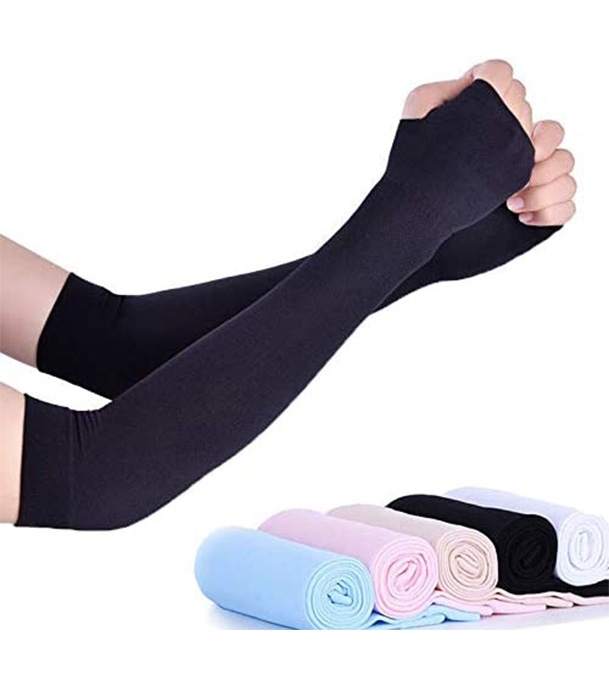 Buy 2Pair Arm Sleeves Bicycle Sleeves Black Online at Best Price