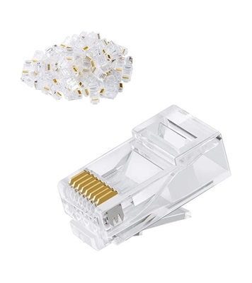 Buy 25 pcs RJ45 Plug Ethernet Gold Plated Network Connector Online