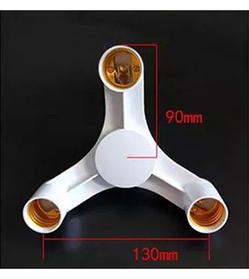 Buy Light Bulb Adapter Holder 3 Heads (E27) Online