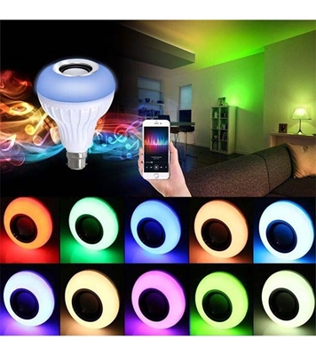 Buy Bluetooth Music Speaker Remote Control Led Bulb Online 