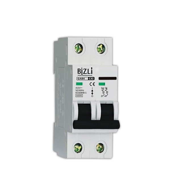 Bizli Circuit Breaker 2P 16A C 6KA