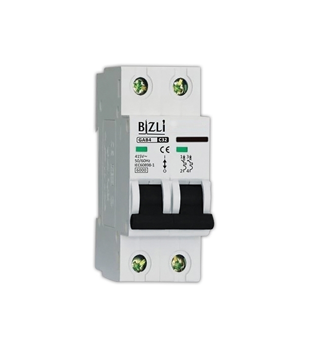 Bizli Circuit Breaker 2P 32A C 6KA at Best Price In Bangladesh