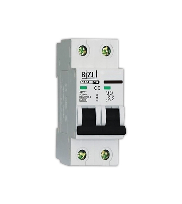 Bizli Circuit Breaker 2P 40A C 6KA at Best Price In Bangladesh