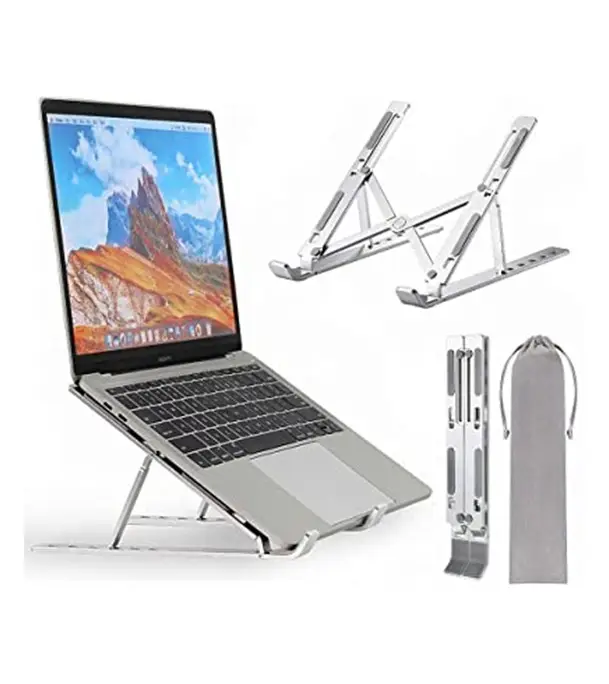 Laptop Stand Creative Folding Storage Bracket For Tablets Notebook Laptop Quality Aluminum Alloy at Best Price In Bangladesh