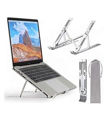 Laptop Stand Creative Folding Storage Bracket For Tablets Notebook Laptop Quality Aluminum Alloy at Best Price In Bangladesh