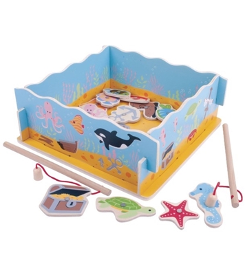 Buy Wooden Fish Magnetic Fishing Toy Set Fish Game Educational Toy Kids Gift at Best Price In Bangladesh