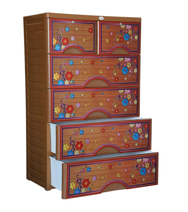 Buy RFL Wardrobe Double 5D KD Elegant TeakWood Online at Best Price