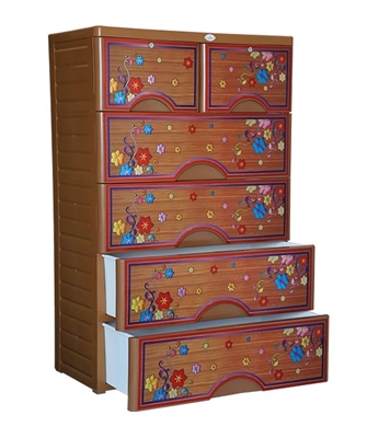 Buy RFL Wardrobe Double 5D KD Elegant TeakWood Online at Best Price