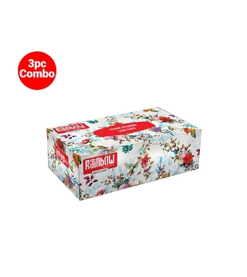 Buy Rainbow 240 sheet Facial Tissue Box 3 Pcs Combo Online at Best Price