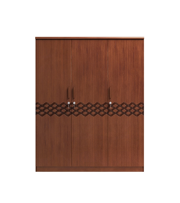 Buy Regal Sidon Wooden Three Door Cupboard Online at Best Price