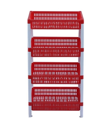 Buy Crown Rack 4 Step Two Color Red Online at Best Price