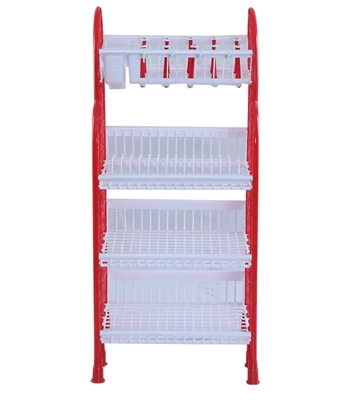 Buy Modern Kitchen Rack 4 Step Red 