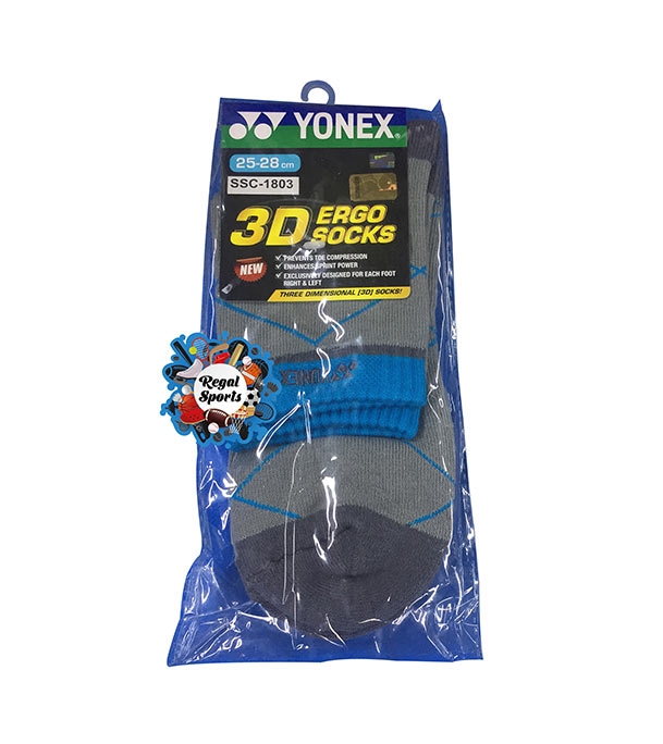 Yonex Badminton Sports Socks  1 Pair  Grey At Best Price In Bangadesh