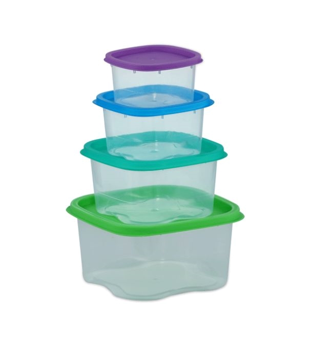 Buy Rainbow Cont 4 Pcs Set (Small Size) Trans Online at Best Price