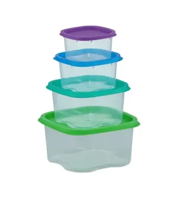 Buy Rainbow Cont 4 Pcs Set (Small Size) Trans Online at Best Price
