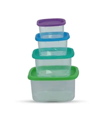 Buy Rainbow Cont 4 Pcs Set (Small Size) Trans Online at Best Price