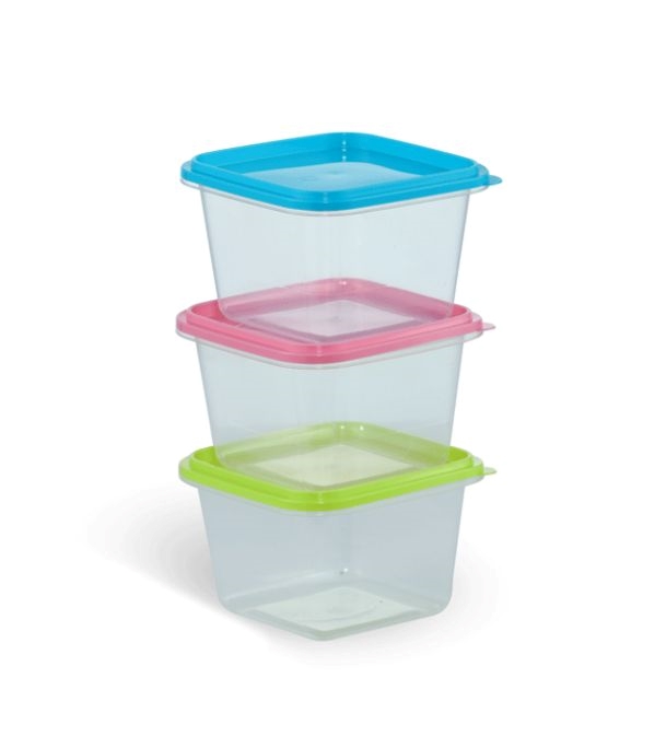 Buy Disposable Cont. Sq 550 ML-3Pcs Set Online at Best Price