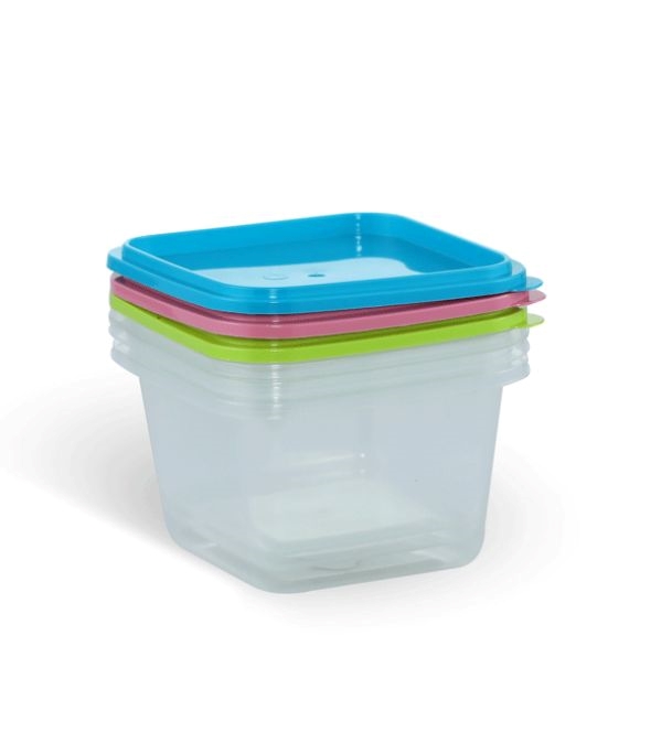 Buy Disposable Cont. Sq 550 ML-3Pcs Set Online at Best Price