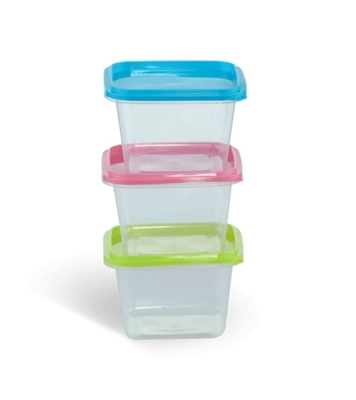 Buy Disposable Cont. Sq 550 ML-3Pcs Set Online at Best Price