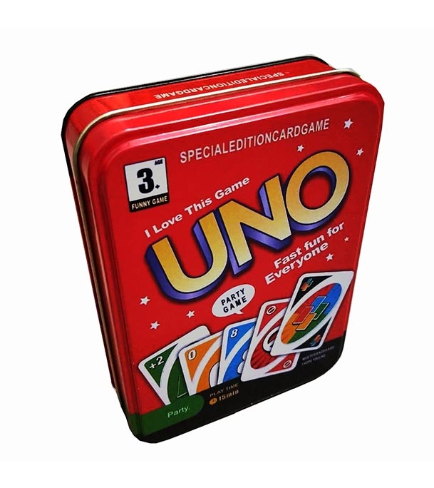 Buy UNO Classic Family Fun luxury Version Card Game In Steel Box at Best Price In Bangladesh