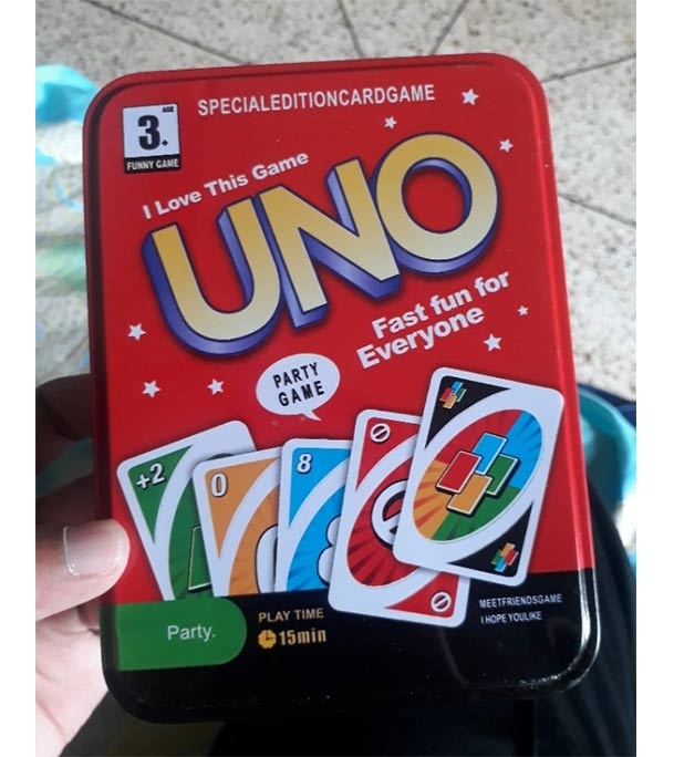 Buy UNO Classic Family Fun luxury Version Card Game In Steel Box at Best Price In Bangladesh